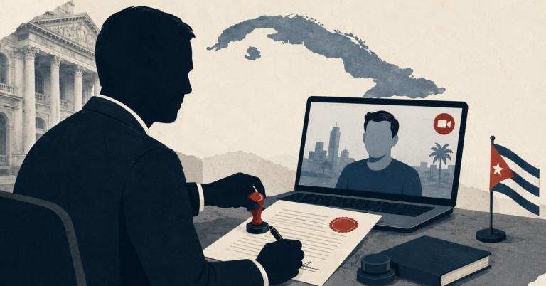 ¿Cómo otorgar documentos notariales por videoconferencia en Cuba?
