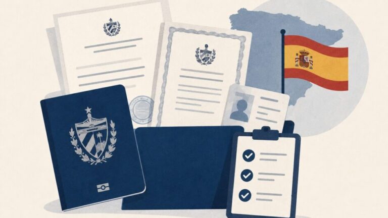 ¿Qué documentos cubanos preparar para solicitar residencia en España?