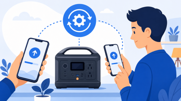 Ilustración de la guía Cómo actualizar una EcoFlow desde iPhone o Android sin pagar por el firmware