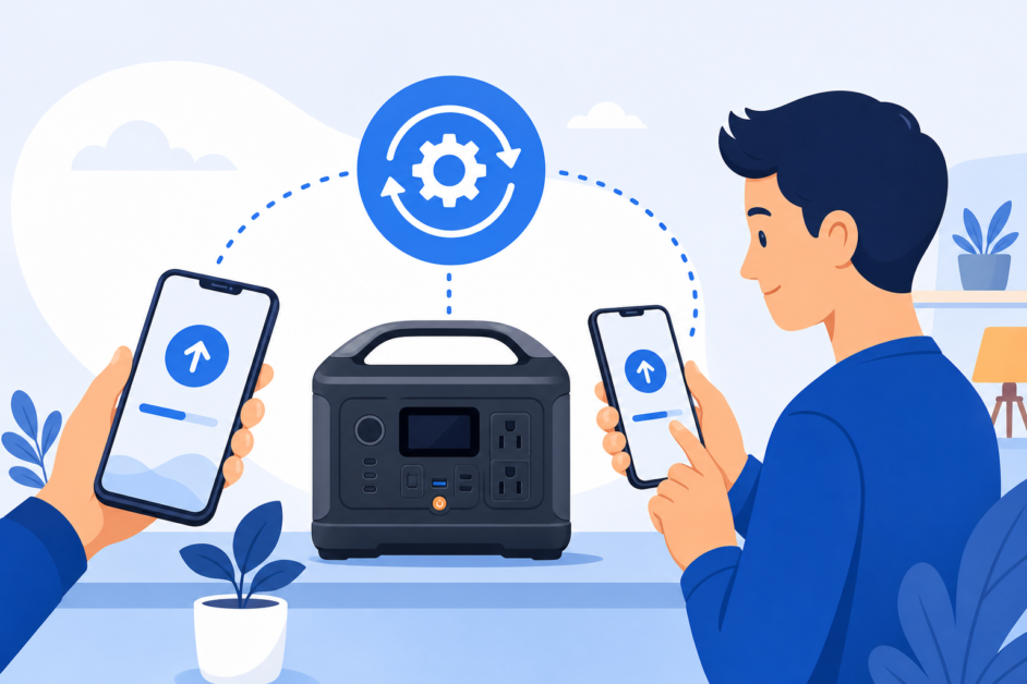 Ilustración de la guía Cómo actualizar una EcoFlow desde iPhone o Android sin pagar por el firmware