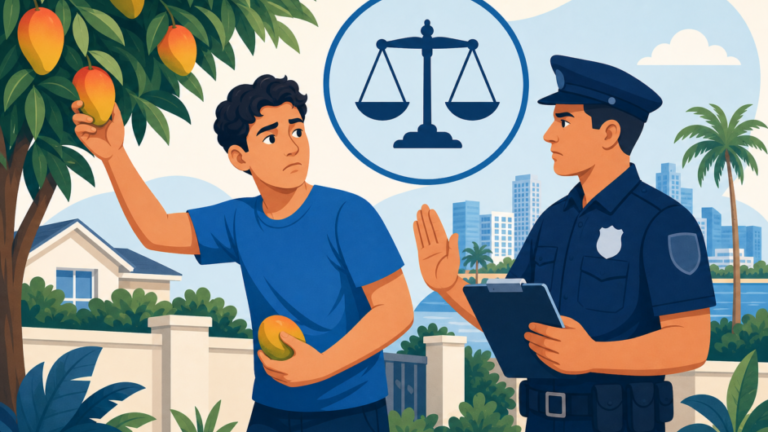 Ilustración de la guía ¿Te pueden multar por coger un mango en Miami-Dade?