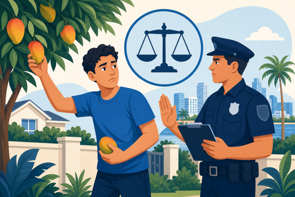 Ilustración de la guía ¿Te pueden multar por coger un mango en Miami-Dade?