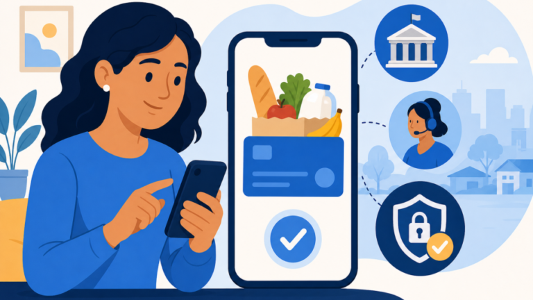 Ilustración de la guía ¿Cómo consultar el saldo de las food stamps desde el teléfono?