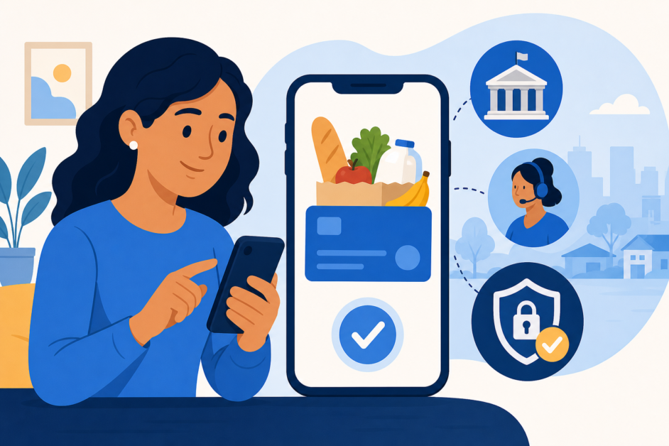 Ilustración de la guía ¿Cómo consultar el saldo de las food stamps desde el teléfono?