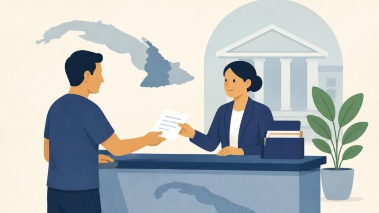 Persona atendida en una oficina de gobierno local de Granma.